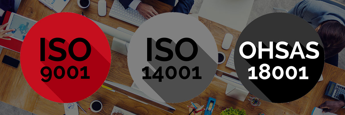 ISO 9001:15, ISO 14001:15, OHSAS 18001
